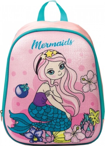 Centrum - Havfrue Rygsæk Til Børn - Mermaid - Pink - 37x30x10 Cm