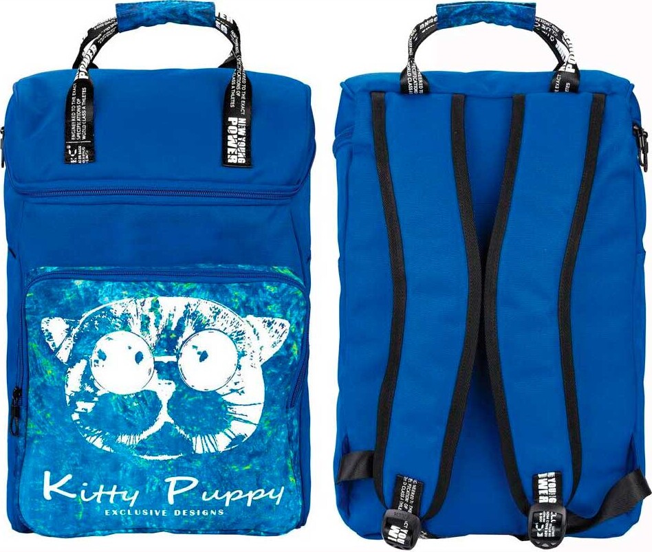 Centrum - Katte Rygsæk Til Teenager - Kitty Puppy - Blå