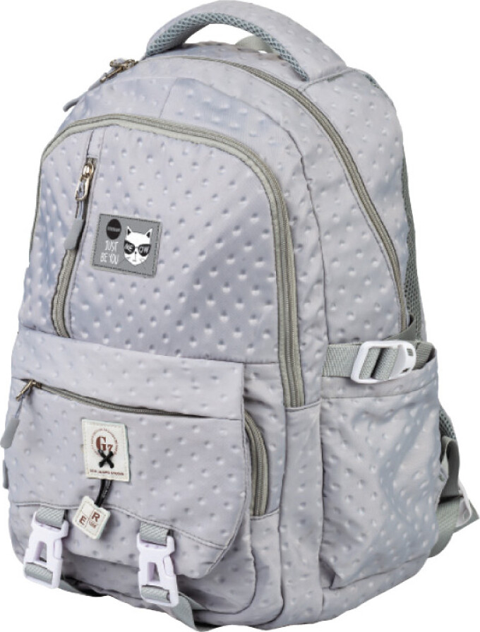 Centrum - Grå Rygsæk Til Teenager - 44x29x14 Cm