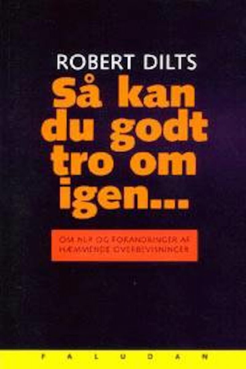 Så Kan Du Godt Tro Om Igen - Robert Dilts - Bog