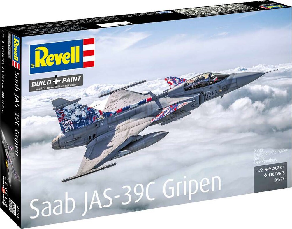 Revell - Saab Jas-39c Gripen - Byggesæt - 1:72 - 03776