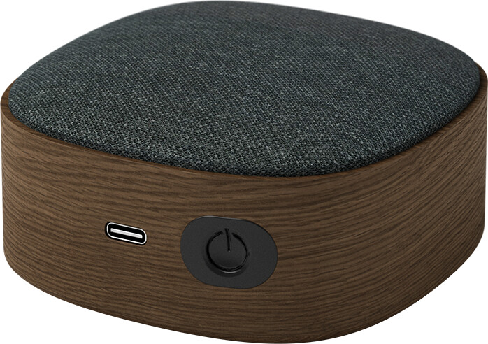 Sackit - Go Wood Transportabel Bluetooth Højtaler - Røget Eg