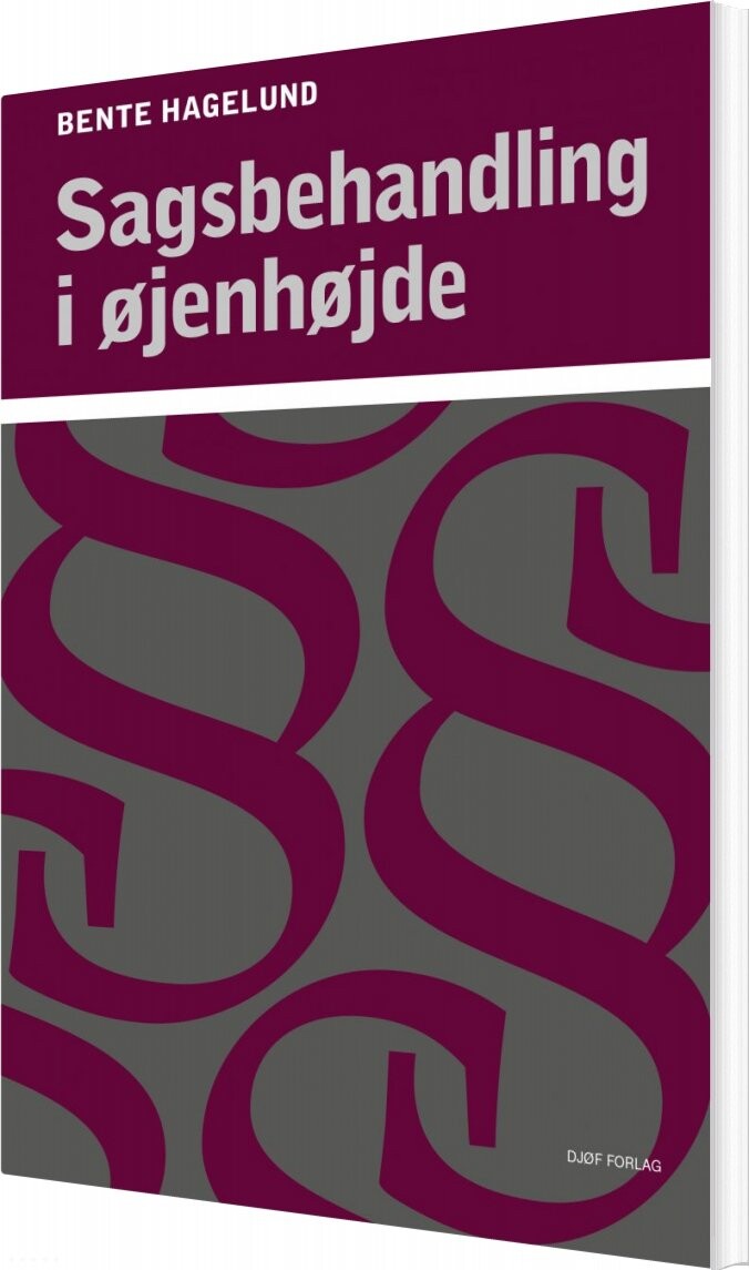 Sagsbehandling I øjenhøjde - Bente Hagelund - Bog