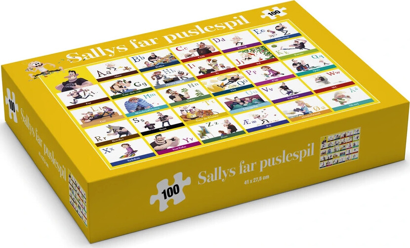 Sallys Far - Abc-puslespil, 100 Brikker