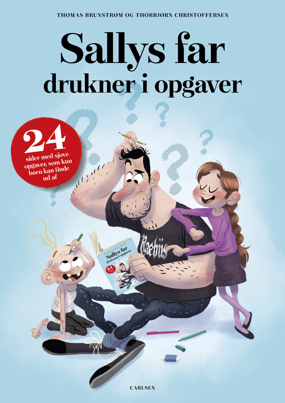 Sallys Far Drukner I Opgaver - 6 Stk - Thomas Brunstrøm - Bog