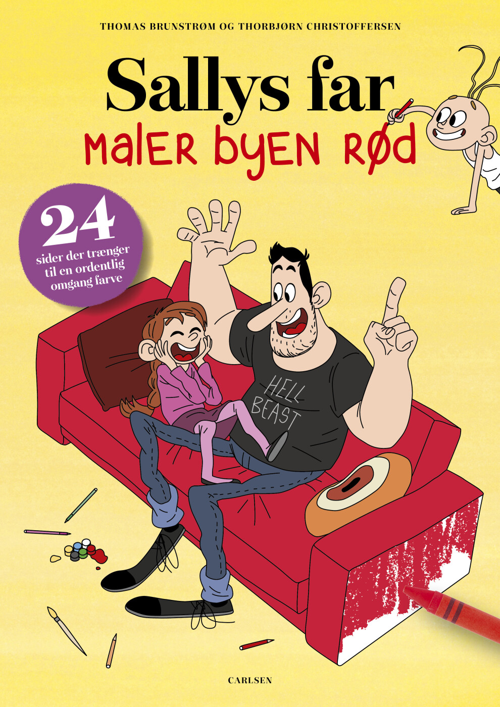 Sallys Far Maler Byen Rød - 6 Stk - Thomas Brunstrøm - Bog