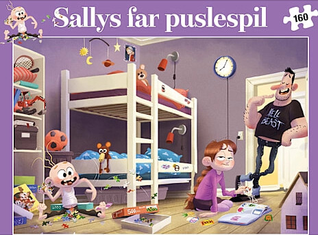 Sallys Far Puslespil, 160 Brikker