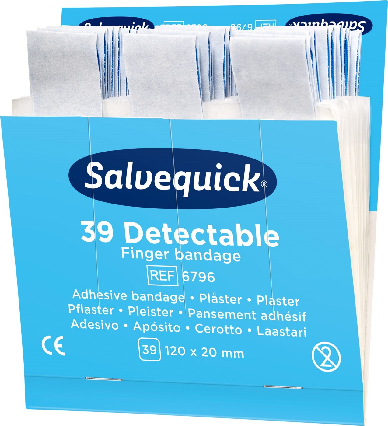 Billede af Salvequick - Plaster - Detectable - 39 Stk hos Gucca.dk