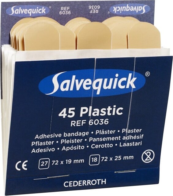 Billede af Salvequick - Plaster - 2 Størrelser - 45 Stk hos Gucca.dk