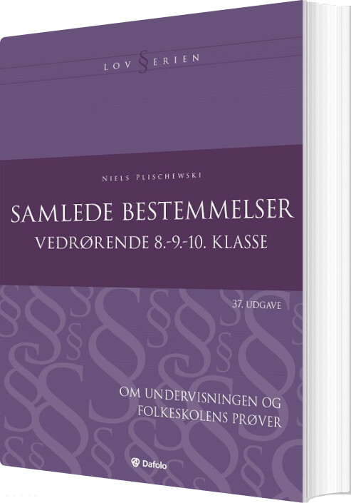 Samlede Bestemmelser, 37. Udgave - Niels Plischewski - Bog