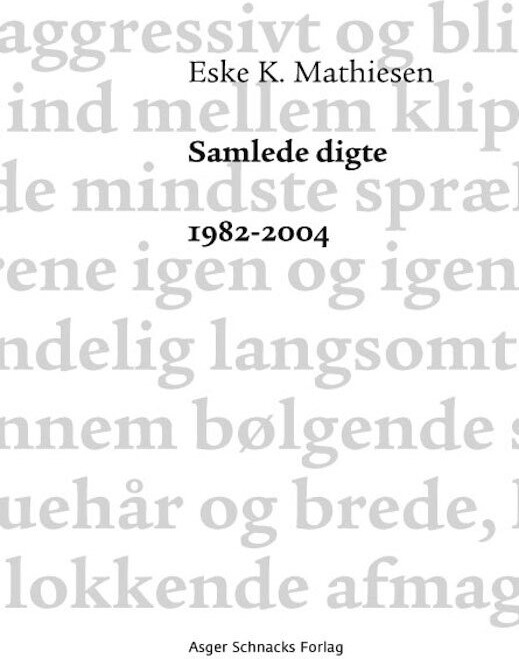 Billede af Samlede Digte 1982-2004 - Eske K. Mathiesen - Bog