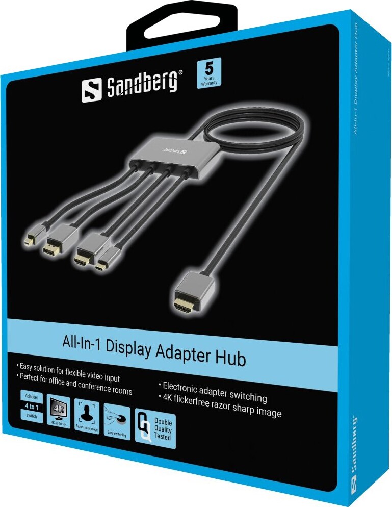Se Sandberg - All-in-1 Display Adapter Hub hos Gucca.dk