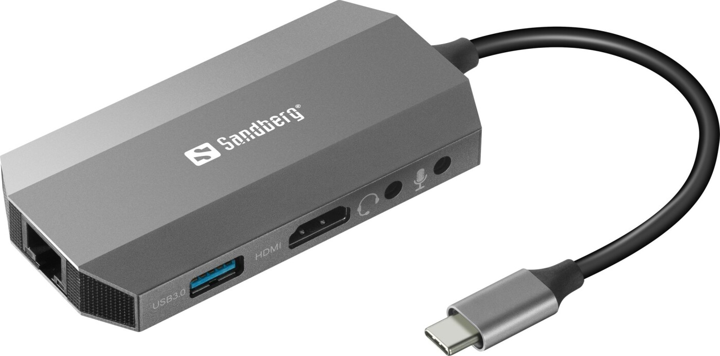 Sandberg - Usb-c 6in1 Travel Dock