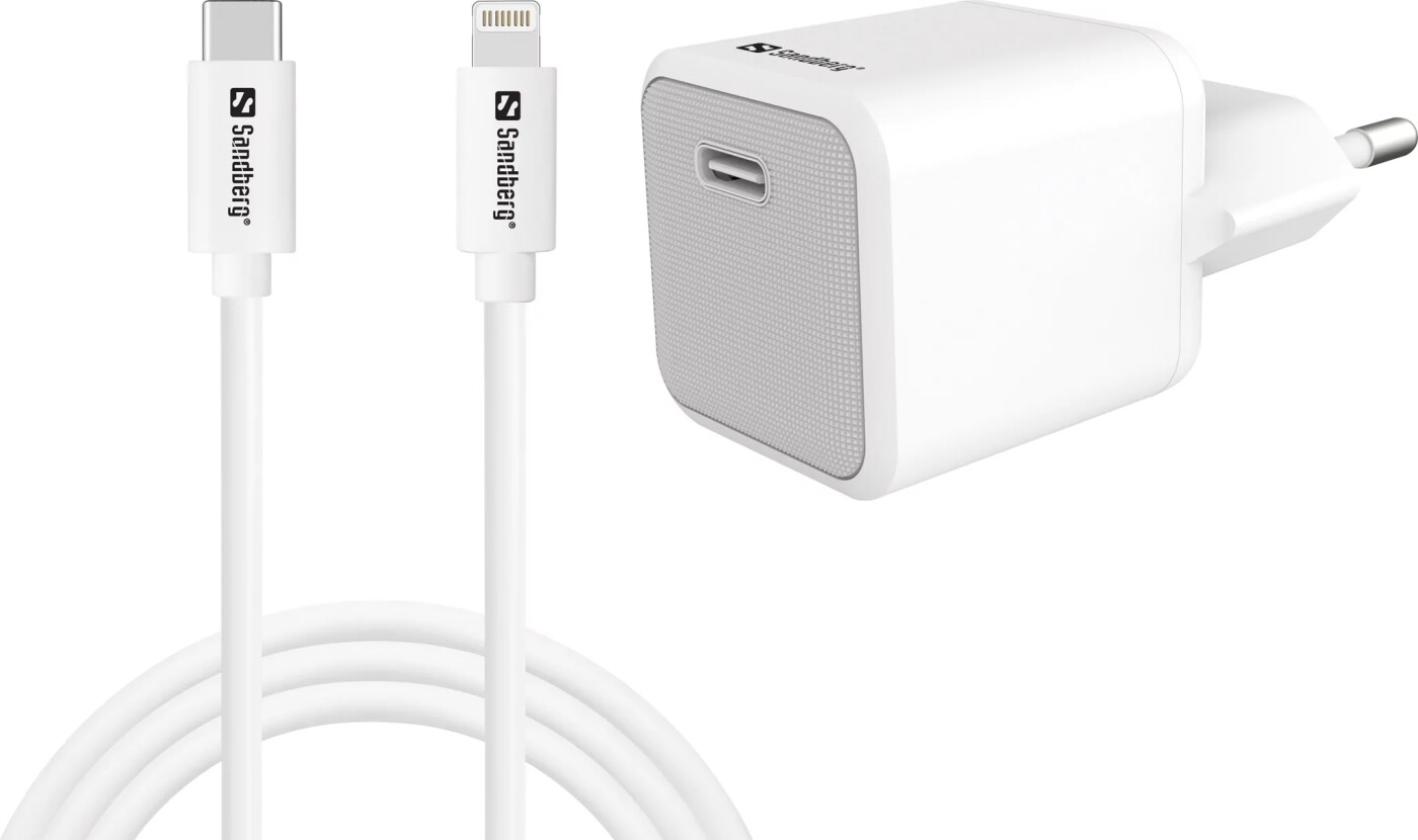 Sandberg - Usb-c Ac Charger 20w +lightning 1m