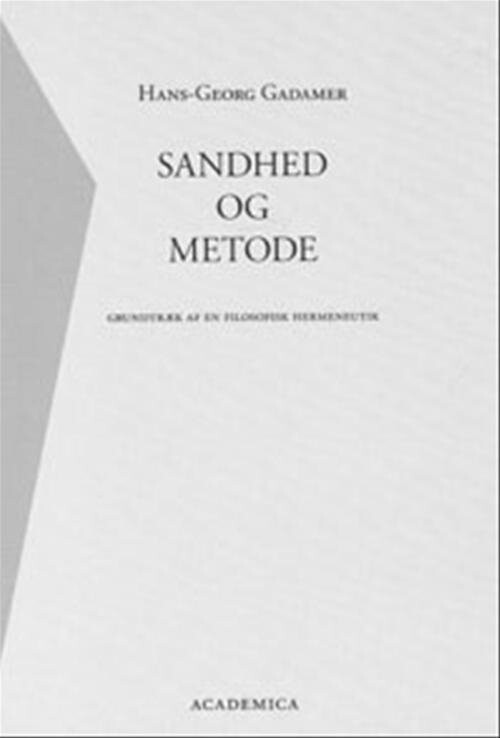 Billede af Sandhed Og Metode - Hans-georg Gadamer - Bog