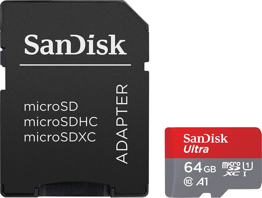 Sandisk - Microsdxc Mobil Ultra 64gb 140mb/s Uhs-i Adapt