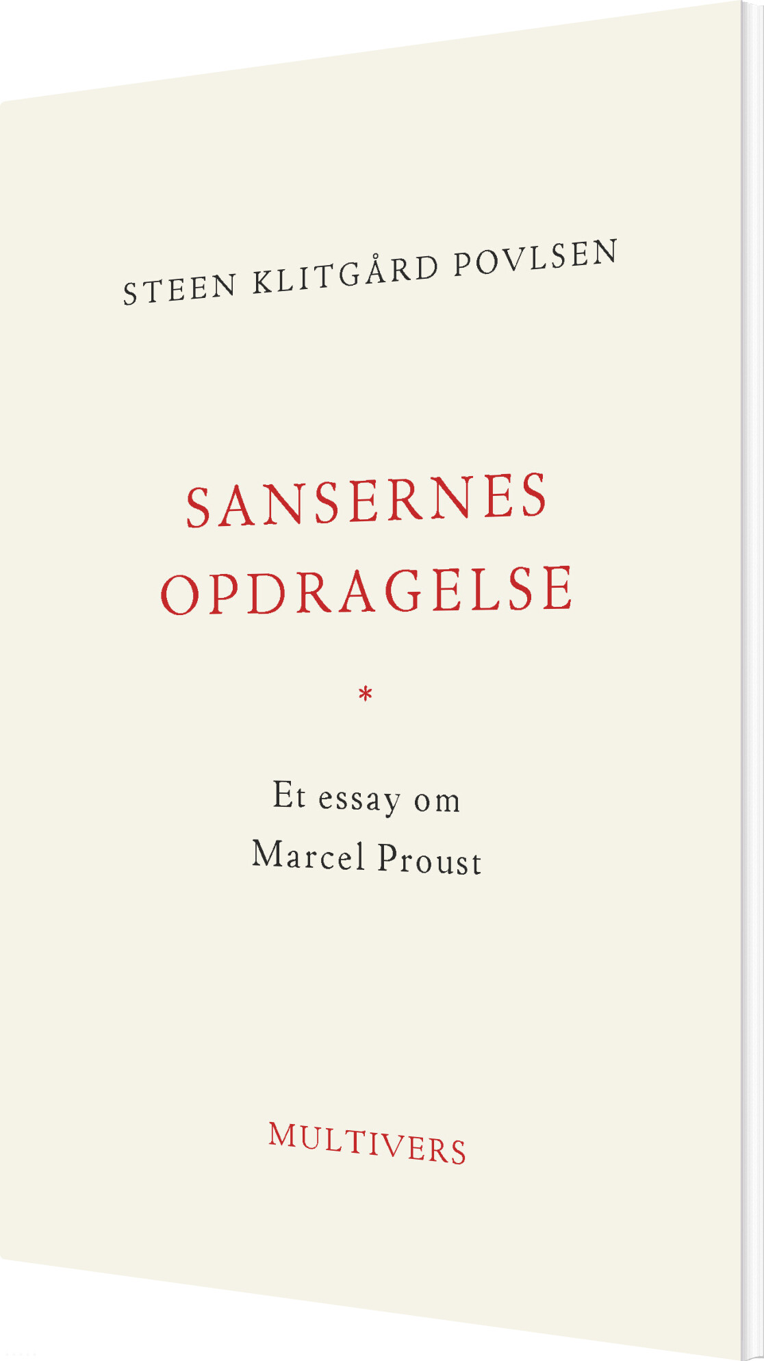 Billede af Sansernes Opdragelse - Steen Klitgård Povlsen - Bog