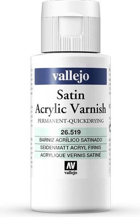 Vallejo - Satin Acrylic Varnish - Quick Drying - Satin Lak - 60 Ml - 26519