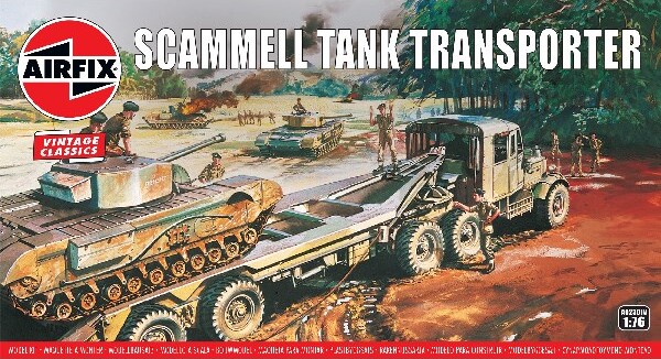 Se Airfix - Scammell Tank Transporter Byggesæt - Vintage Classics - 1:76 - A02301v hos Gucca.dk