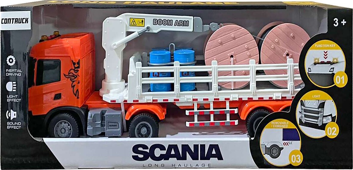 Scania Lastbil M/kran Tilbehør Lys & Lyd 41x9,5x15 - Contruck