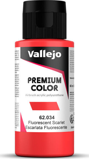 Billede af Vallejo - Premium Airbrush Maling - Scarlet Fluorescent 60 Ml