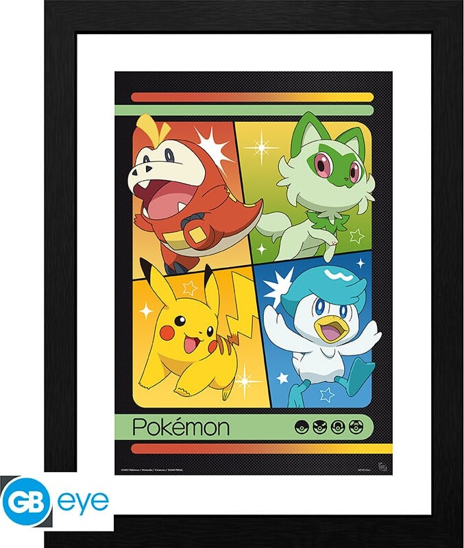 Scarlet & Violet Starters Framed Print - 30.5 X 40.6 Cm