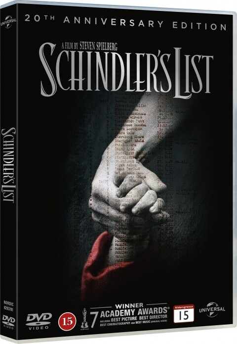 Schindlers Liste - 20 års Jubilæumsudgave - DVD - Film