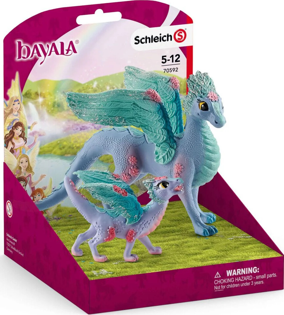 Schleich Bayala - H:11,5 cm - Blomsterdragemor & Unge 70592