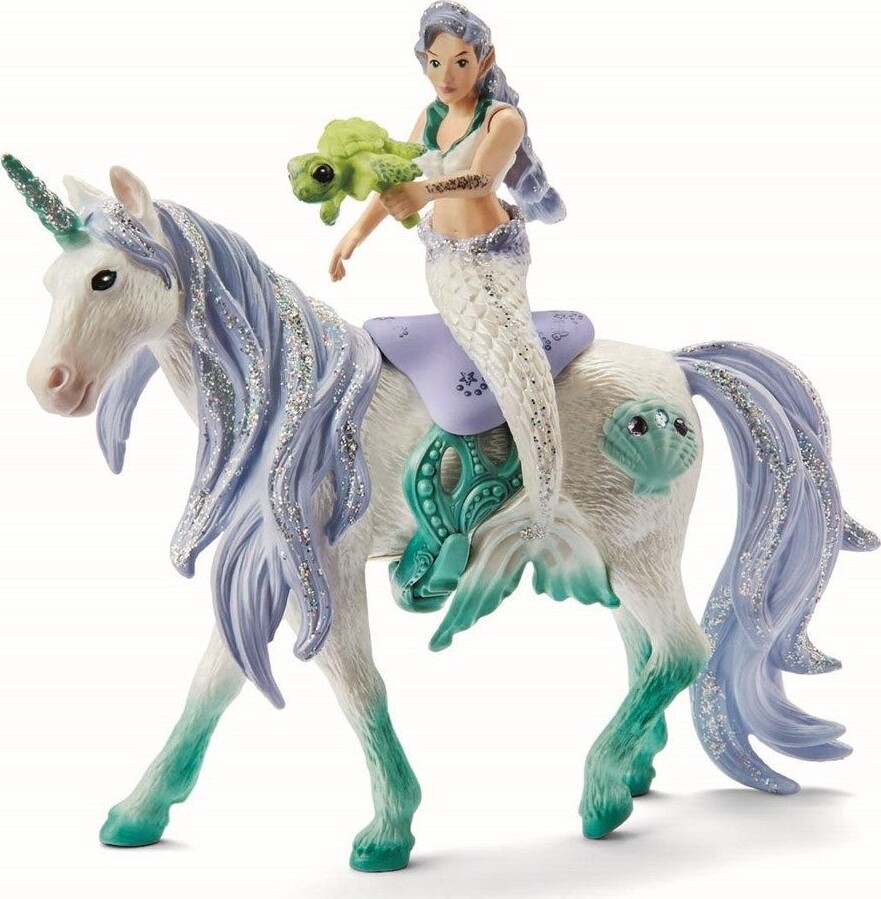 Schleich - Bayala - Mermaid Riding On Sea Unicorn - 42509 | Se Tilbud ...