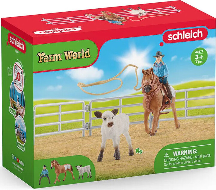 Schleich Farm World - Team Roping Med Cowgirl - 42577