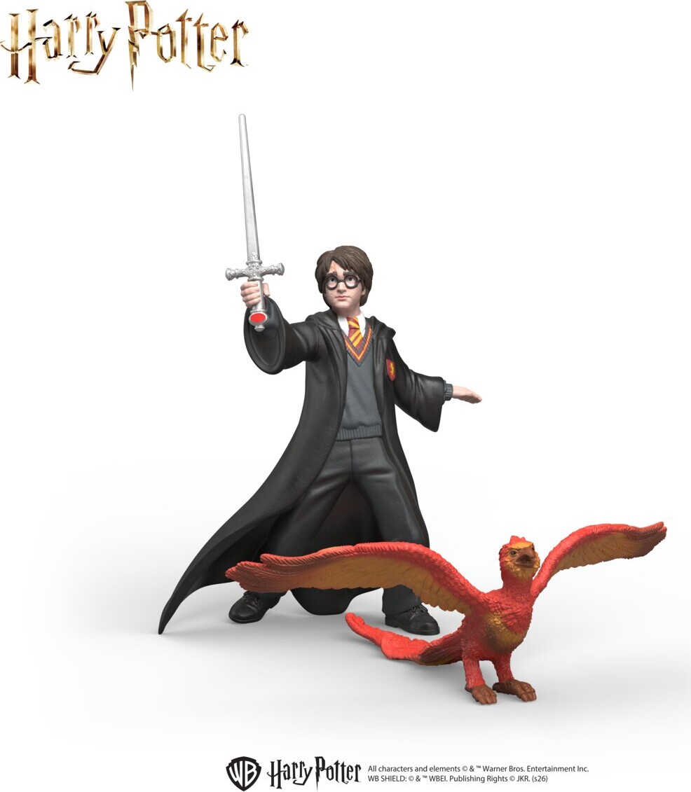 Schleich 14994 - Harry & Fawkes Med Sværd - Wizarding World