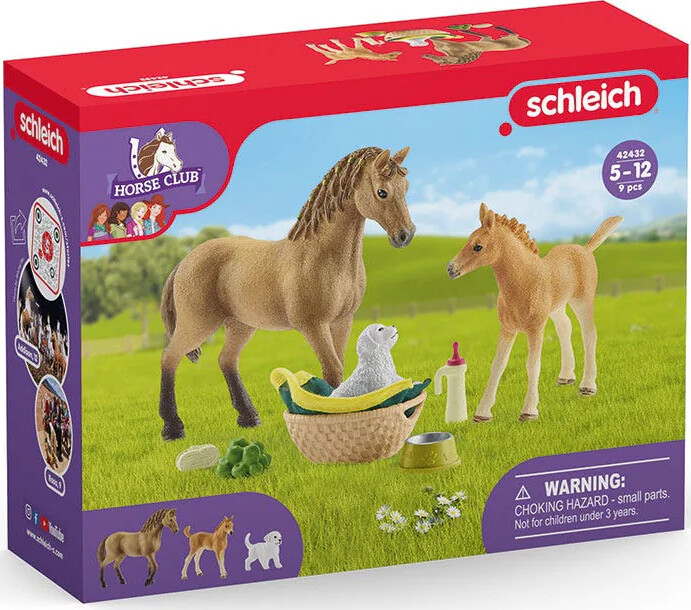 Schleich 42432 - Sarah's Baby Animal Care - Horse Club