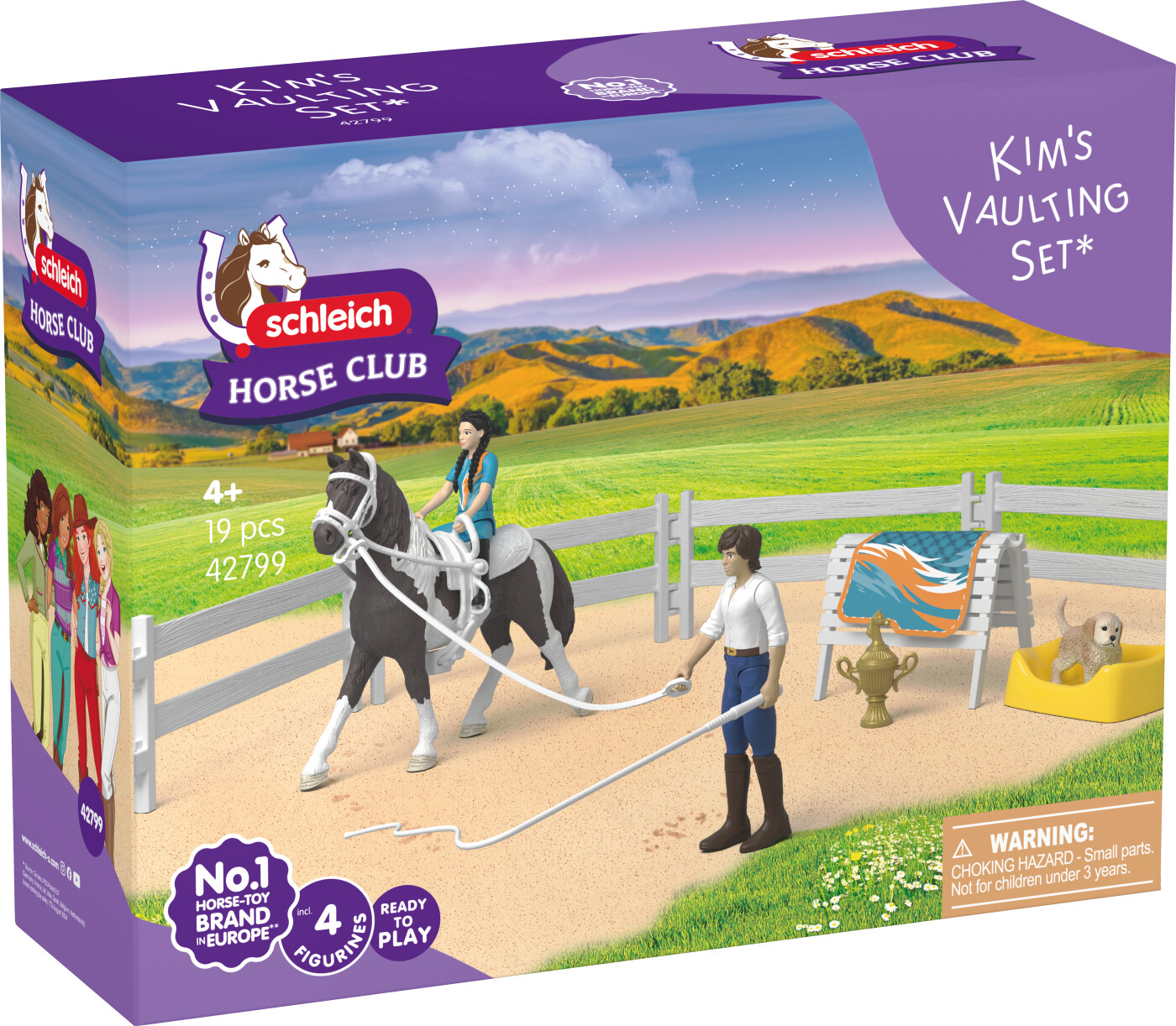 Schleich Horse Club 42799 Kims Voltigeringsbane Legesæt - 4+år