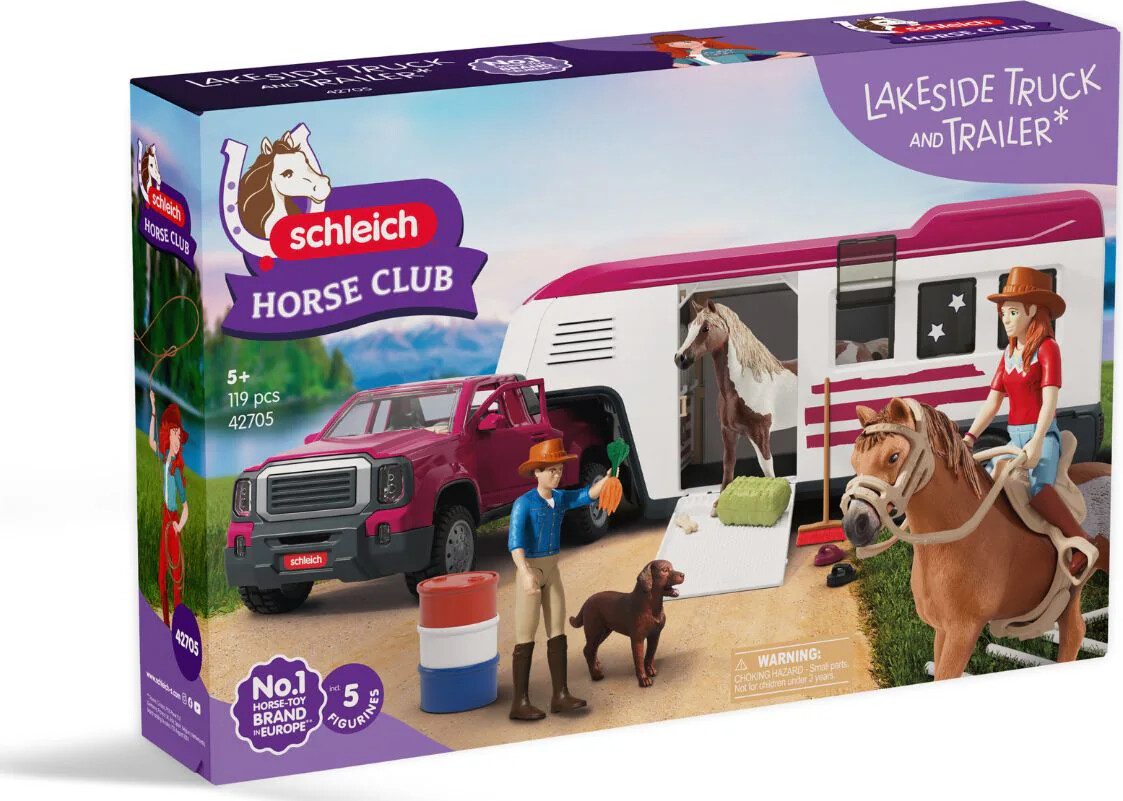 Schleich - Lakeside Lastbil Og Trailer - 42705