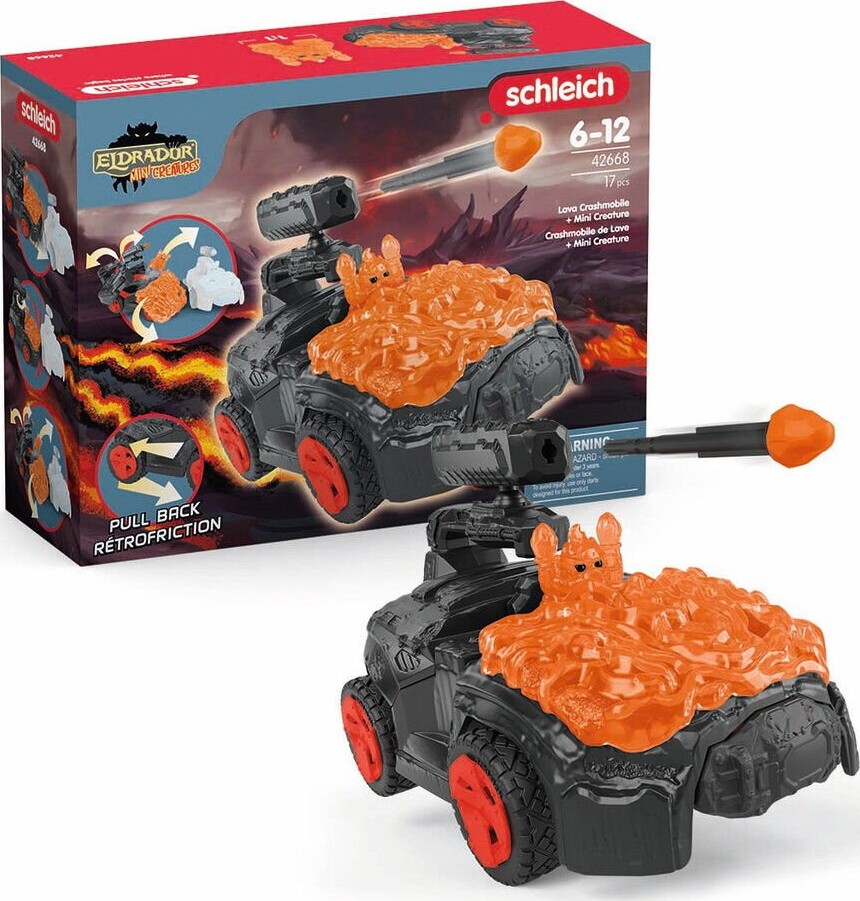 Schleich Lava-crashmobil Med Mini Creature