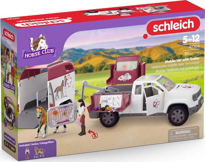 Schleich Horse Club - Mobil Dyrlæge Med Trailer - 42704