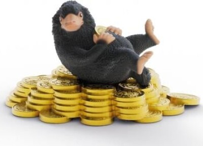 Schleich - Fantastic Beasts - Niffler Med Guld - Figur - 14905