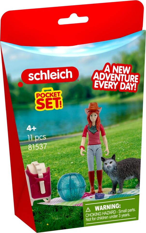Schleich 81537 - Pocket Set - Picnic Sjov - Kat - Horse Club