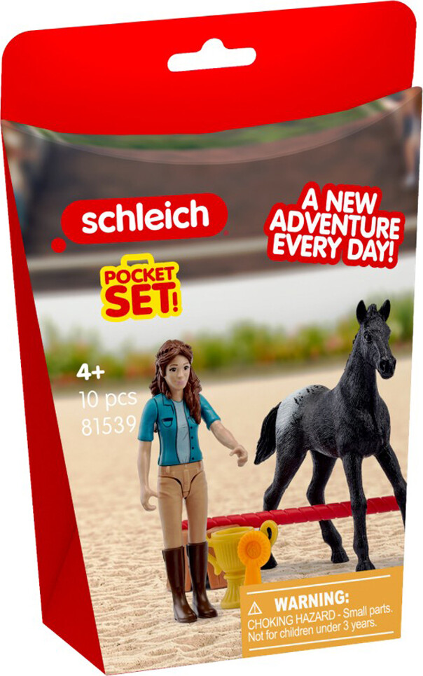 Schleich 81539 - Pocket Set - Sejrsrunde Med Snowy - Horse Club