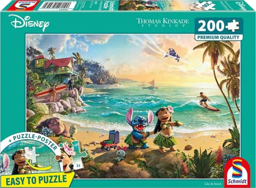 Schmidt - Thomas Kinkade: Disney - Lilo & Stitch (200 Pieces)