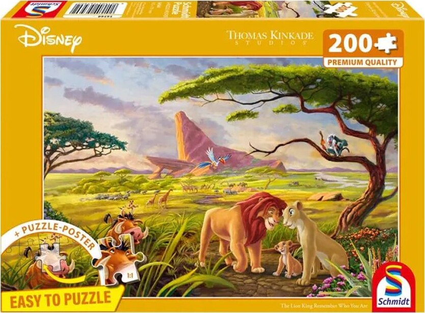 Schmidt - Thomas Kinkade: Disney - The Lion King Remember Who You Are (200 Pieces)