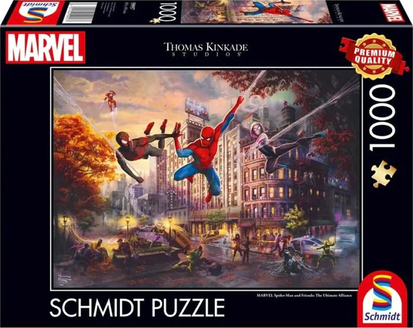 Schmidt - Thomas Kinkade: Marvel - Spider-man And Friends - The Ultimate Alliance (1000 Pieces)