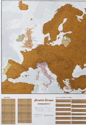 Scratch Europe Travel Map