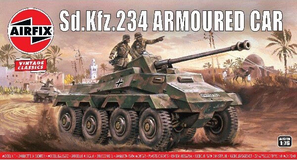 Billede af Airfix - Sd.kfz.234 Tank Byggesæt - 1:76 - Vintage Classics - A01311v