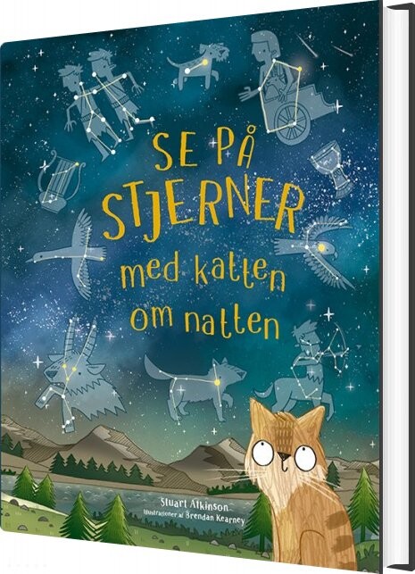 Billede af Se På Stjerner Med Katten Om Natten - Stuart Atkinson - Bog hos Gucca.dk