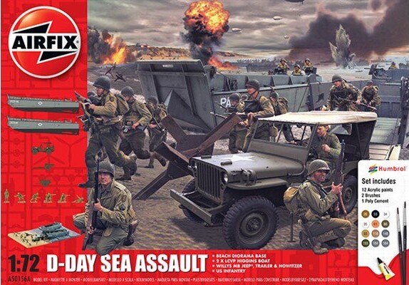 Billede af Airfix - D-day Sea Assault Model Kit Byggesæt - 1:72 - A50156a