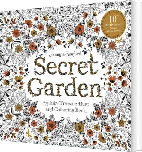 Secret Garden: An Inky Treasure Hunt And Colouring Book - 10th Anniversary Limited Special Edition - Johanna Basford - English Book