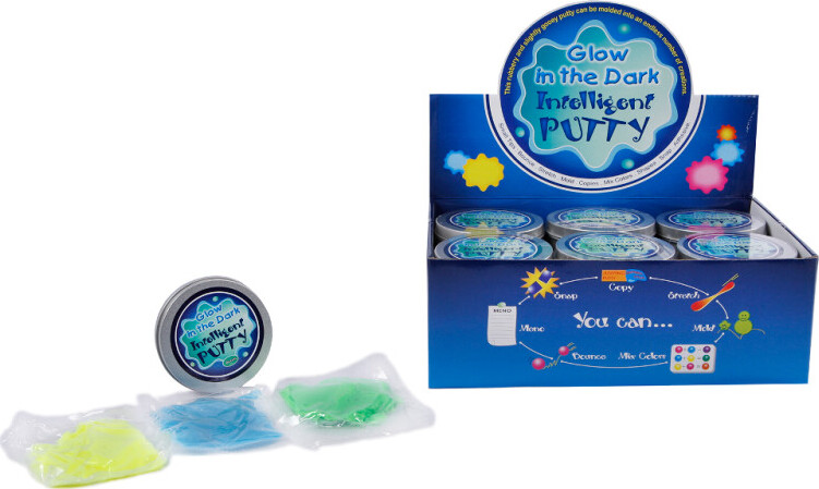 Selvlysende Putty I Dåse - Assorterede Farver