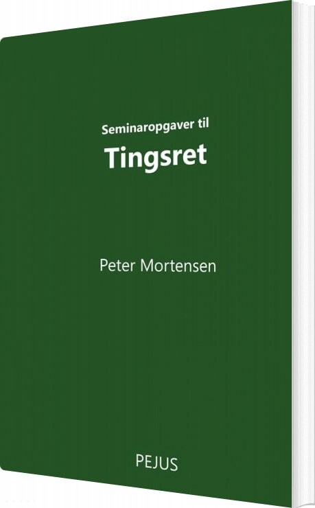 Billede af Seminaropgaver Til Tingsret - Peter Mortensen - Bog