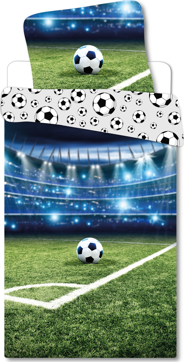 Brandmac - Fodboldstadion Sengetøj - 100x140 Cm - Junior Str.
